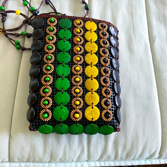 Jamaican embelished fun cossbody bag - Picture 2 of 4